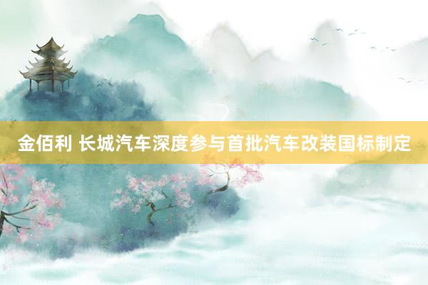 金佰利 长城汽车深度参与首批汽车改装国标制定